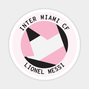 Lionel Messi Miami Soccer Ball Magnet